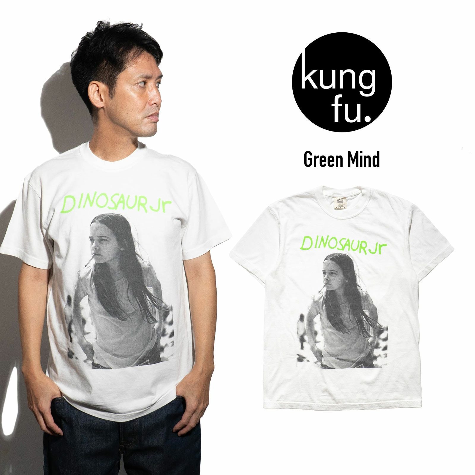 カンフーkungfu.バンドTシャツダイナソージュニアグリーンマインドビッグサイズ