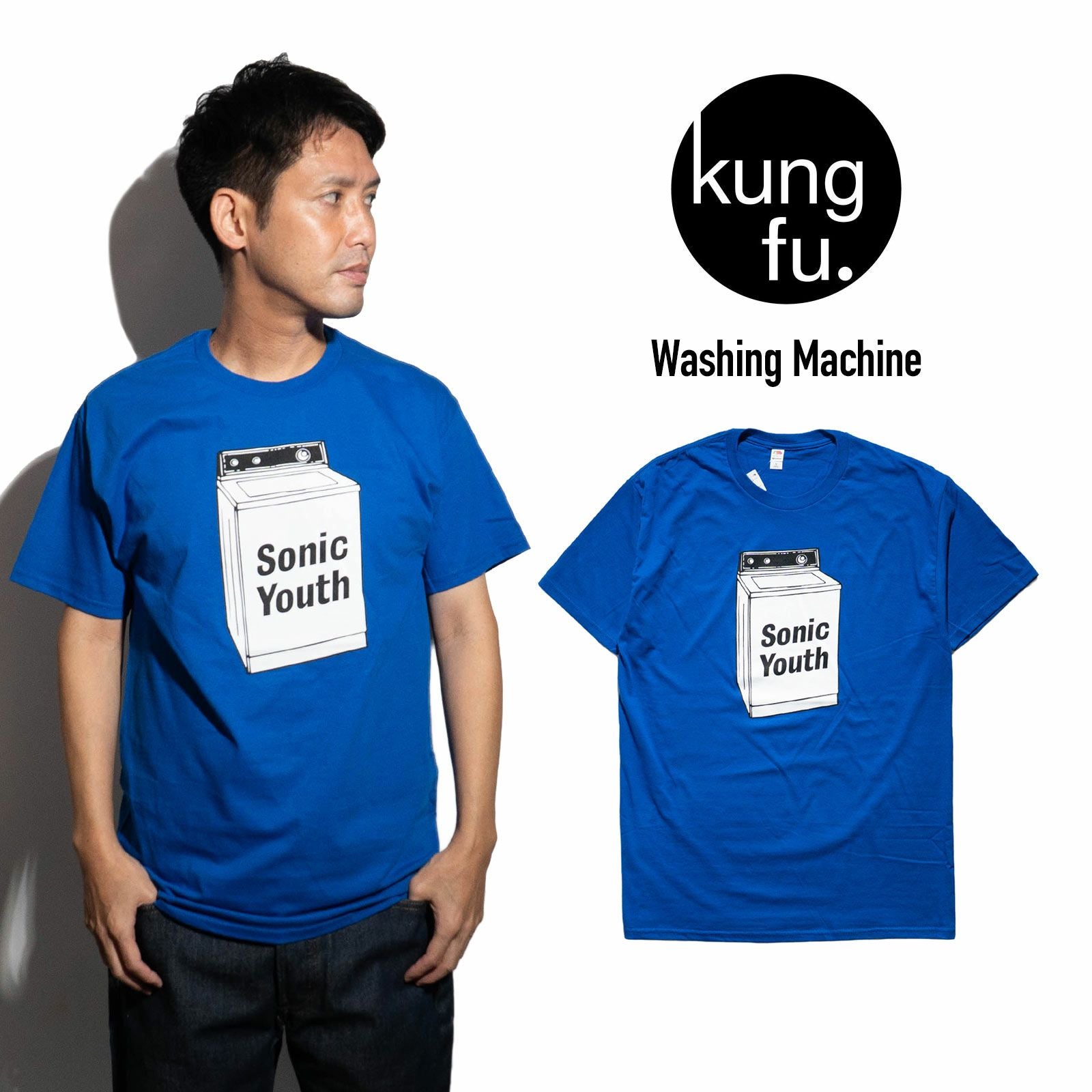 カンフーkungfu.バンドTシャツソニックユースウォッシングマシーン