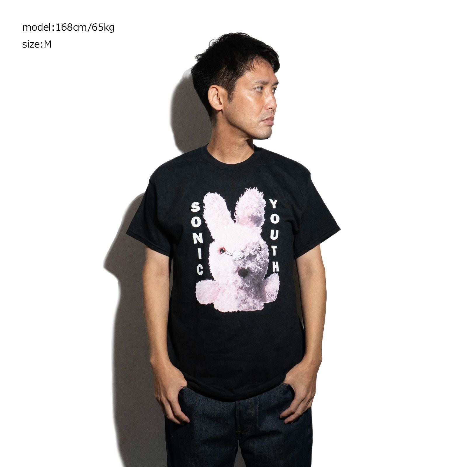 カンフーkungfu.バンドTシャツソニックユースダーティーバニー