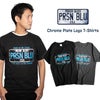 プリズンブルースPRISONBLUES半袖USAクロームプレートロゴTシャツ