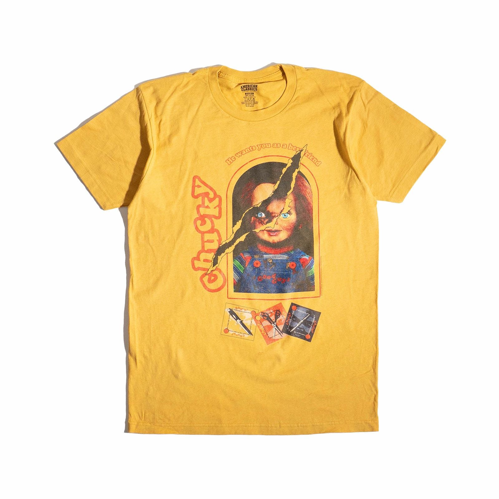 アメリカンクラシックスAMERICANCLASSICSムービーTシャツチャイルドプレイチャッキー