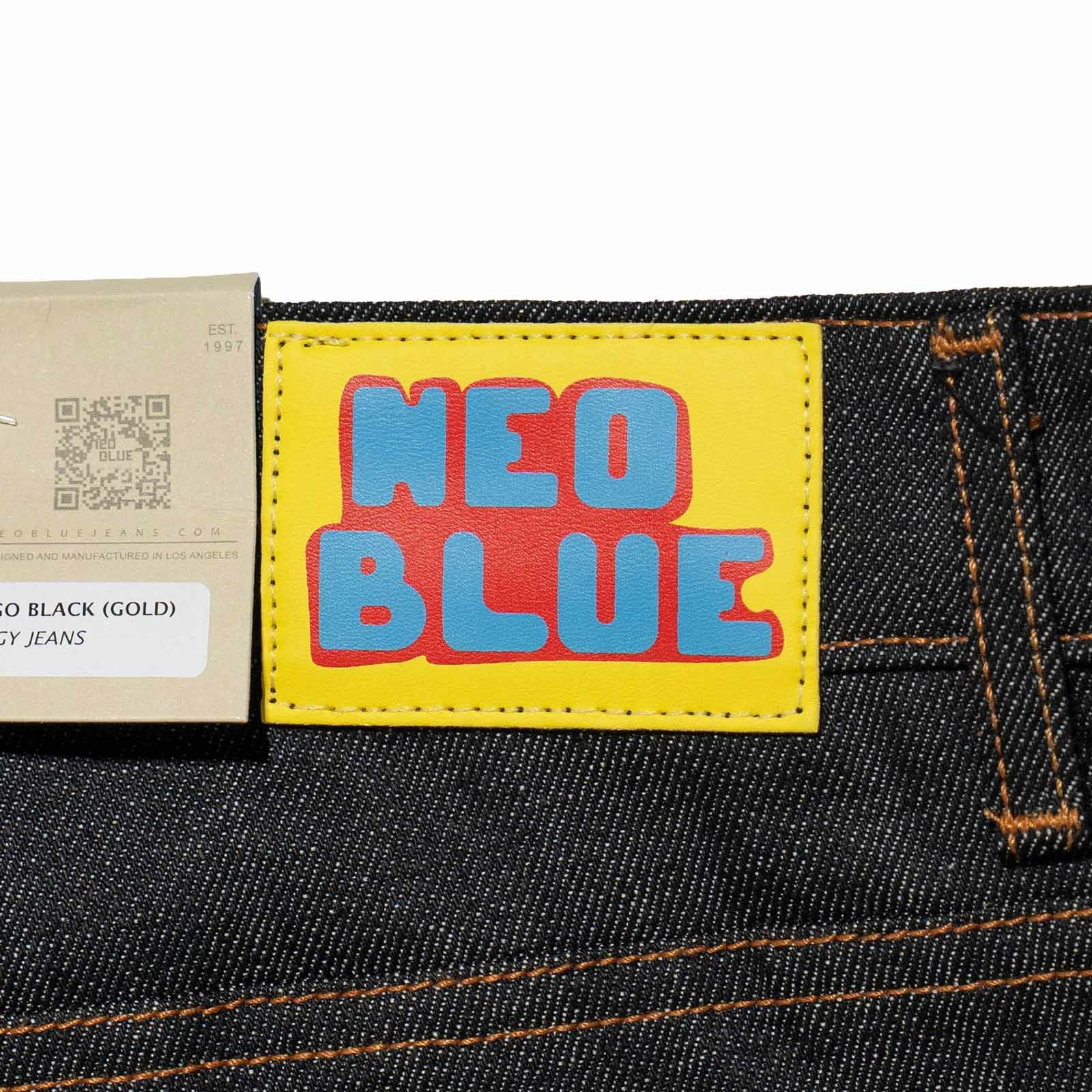 NEOBLUEバギージーンズインディゴブラックNX-558