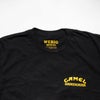 ウィービッグモトWEBIGMOTOCO.キャメルスモーカークロスTシャツ
