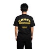 ウィービッグモトWEBIGMOTOCO.キャメルスモーカークロスTシャツ