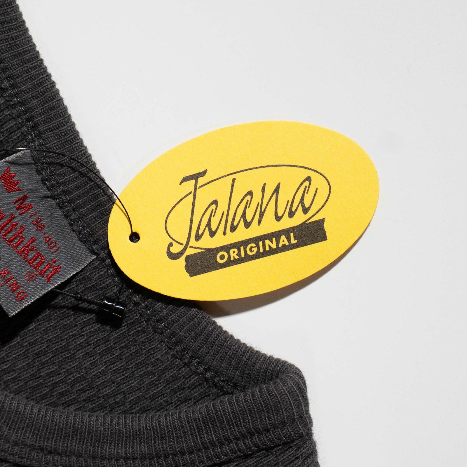 ヘルスニットHealthknit22024サーマルキングラッセルハニカムヘンリーネック長袖TシャツJalana別注ピグメントダイ