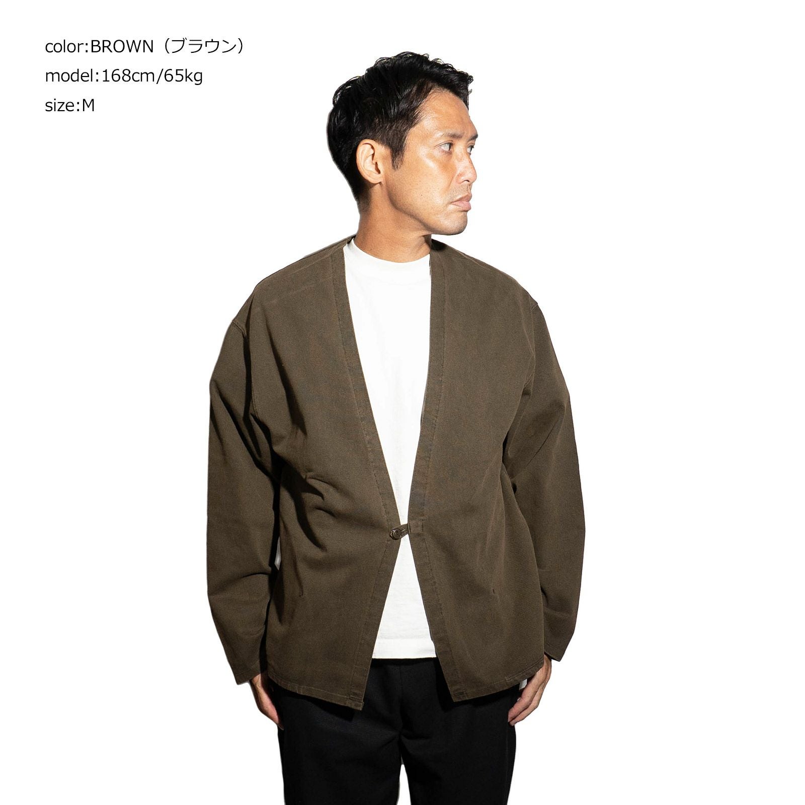 シービーズSEABEESピグメントコットンカーディガン