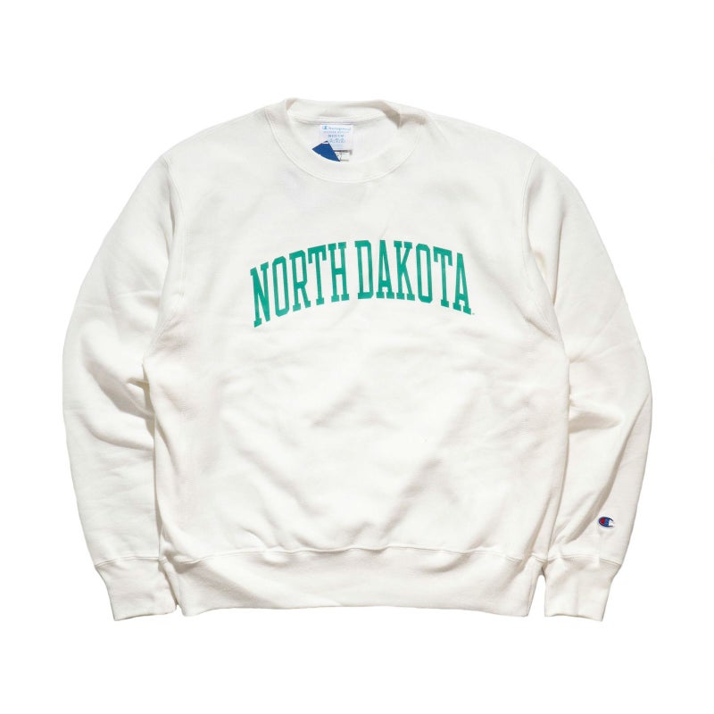UNIVERSITYOFNORTHDAKOTAオフィシャルクルーネックカレッジスウェットチャンピオンリバースウィーブ