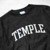TEMPLEUNIVERSITYオフィシャルクルーネックカレッジスウェットチャンピオンリバースウィーブ