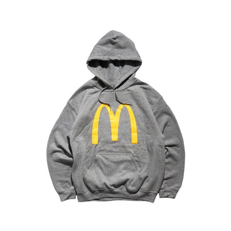 マクドナルドMcDonald’sアーチロゴバリューフーディーグレー