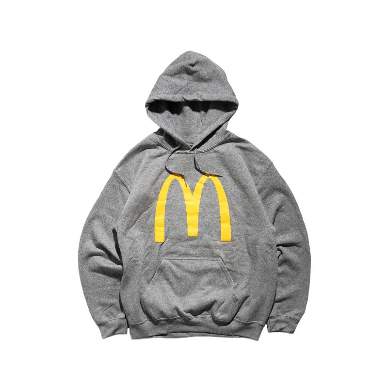 マクドナルドMcDonald’sアーチロゴバリューフーディーグレー
