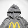 マクドナルドMcDonald’sアーチロゴバリューフーディーグレー