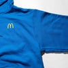 マクドナルドMcDonald’sアーチロゴチャンピオンボディスウェットシャツブルー