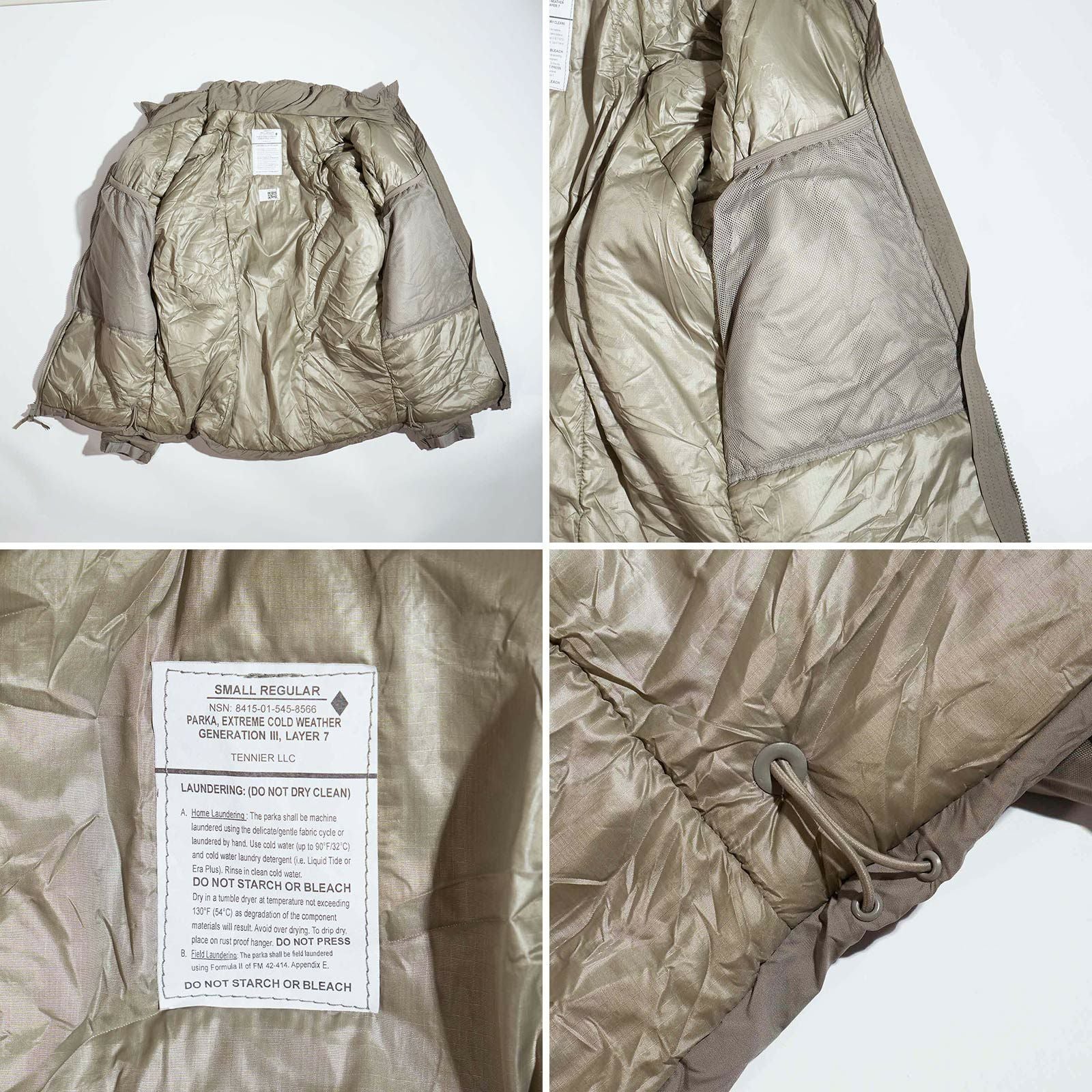 テニアーインダストリーズTennierIndustriesGEN3ECWCSレベル7パーカ