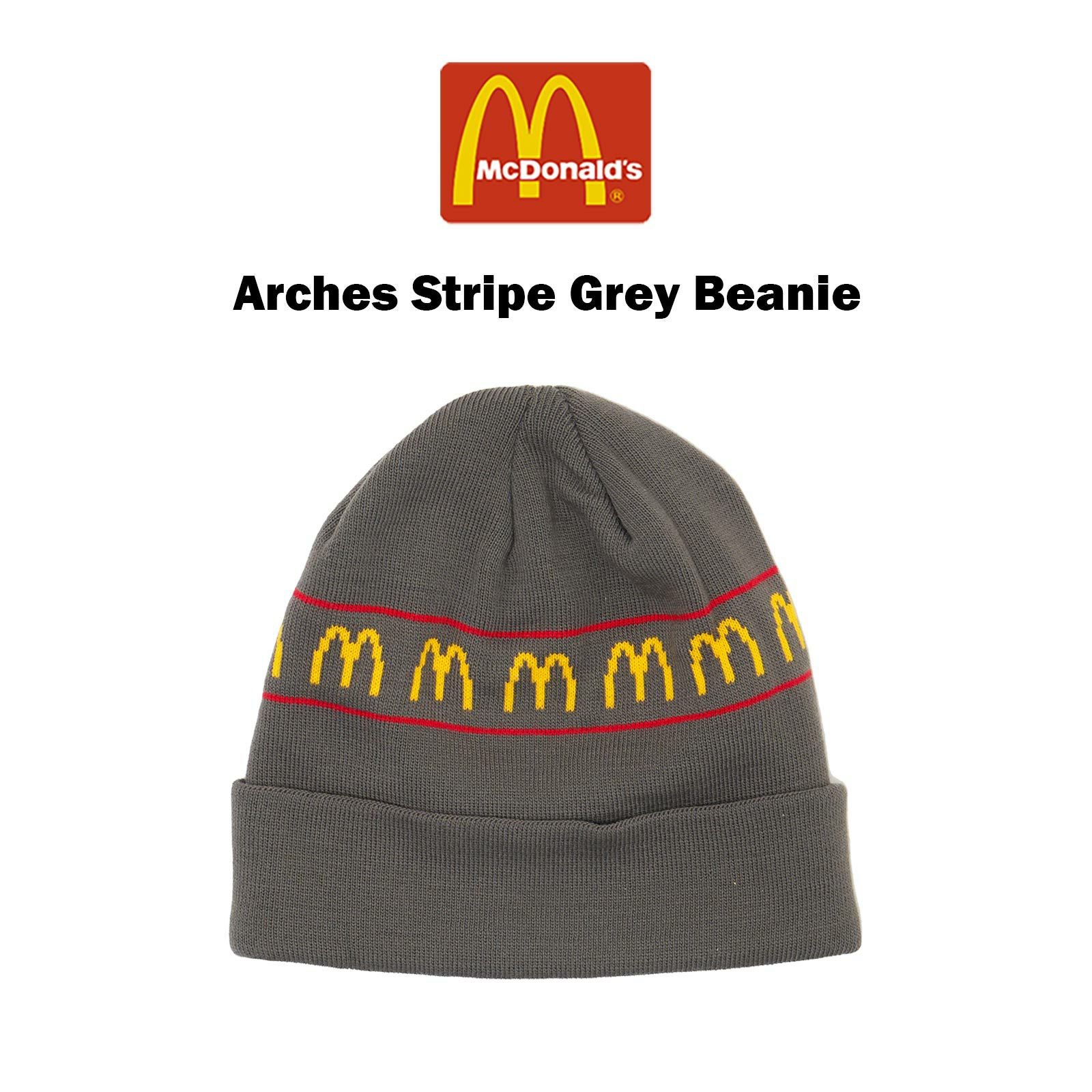 マクドナルドMcDonald’sアーチズストライプグレービーニー
