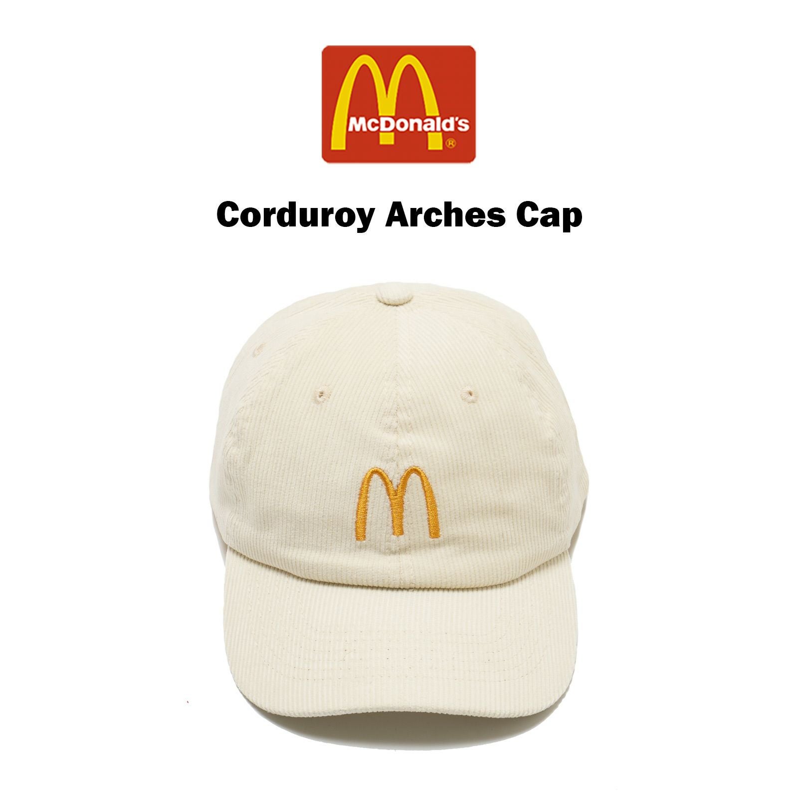 マクドナルドMcDonald’sコーデュロイアーチズキャップ