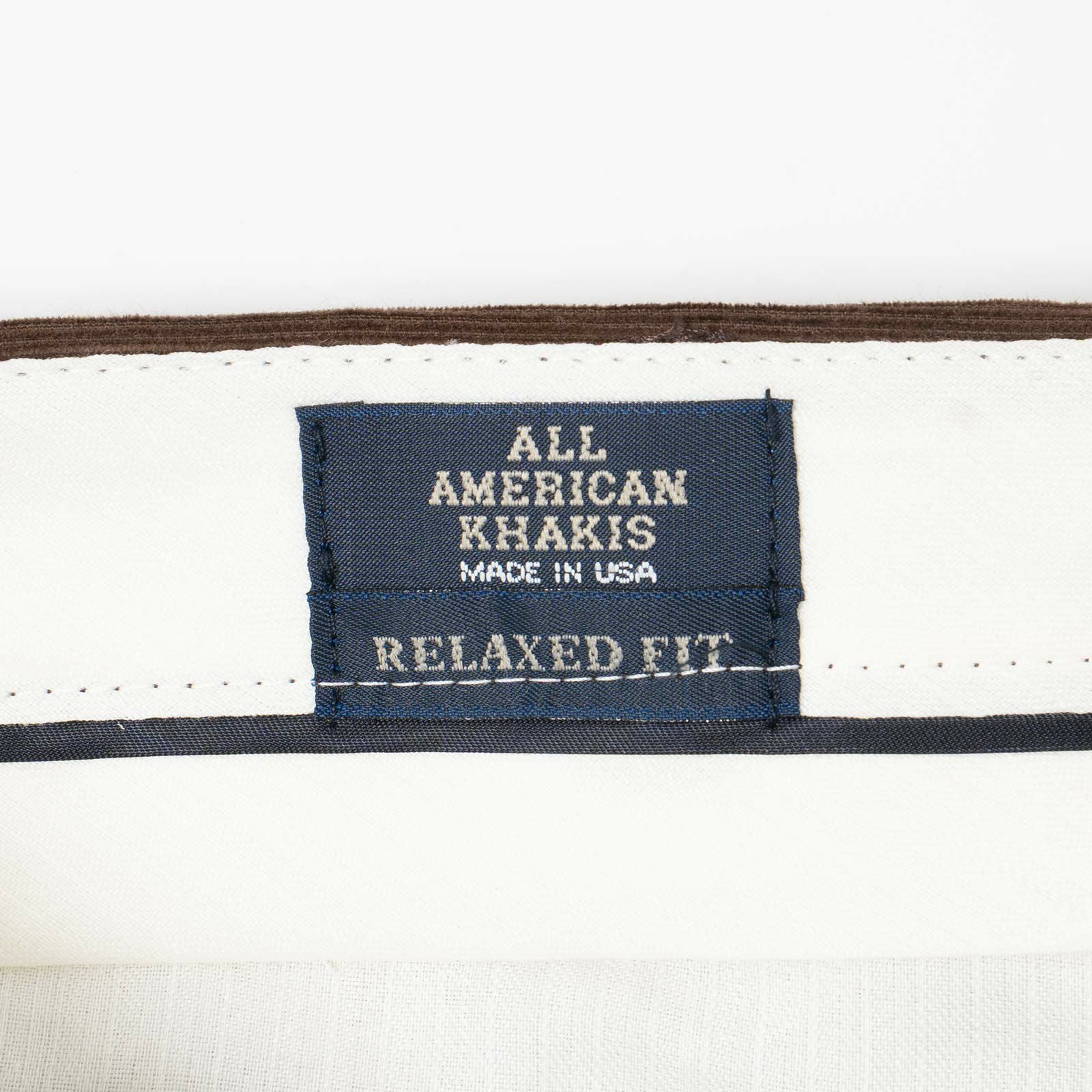 オールアメリカンカーキALLAMERICANKHAKIS21ウェルダルトンフェザーコーデュロイパンツリラックスフィット