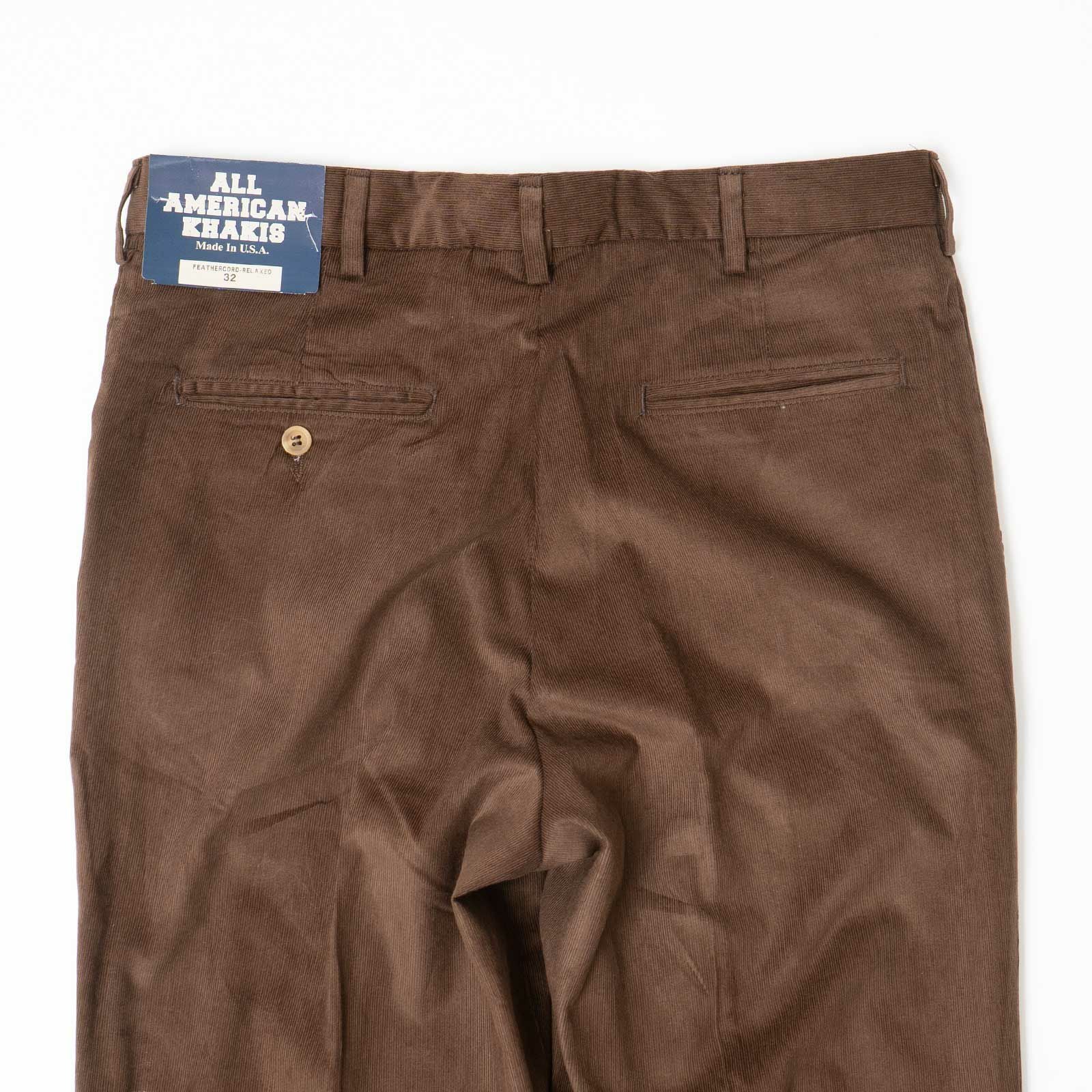 オールアメリカンカーキALLAMERICANKHAKIS21ウェルダルトンフェザーコーデュロイパンツリラックスフィット