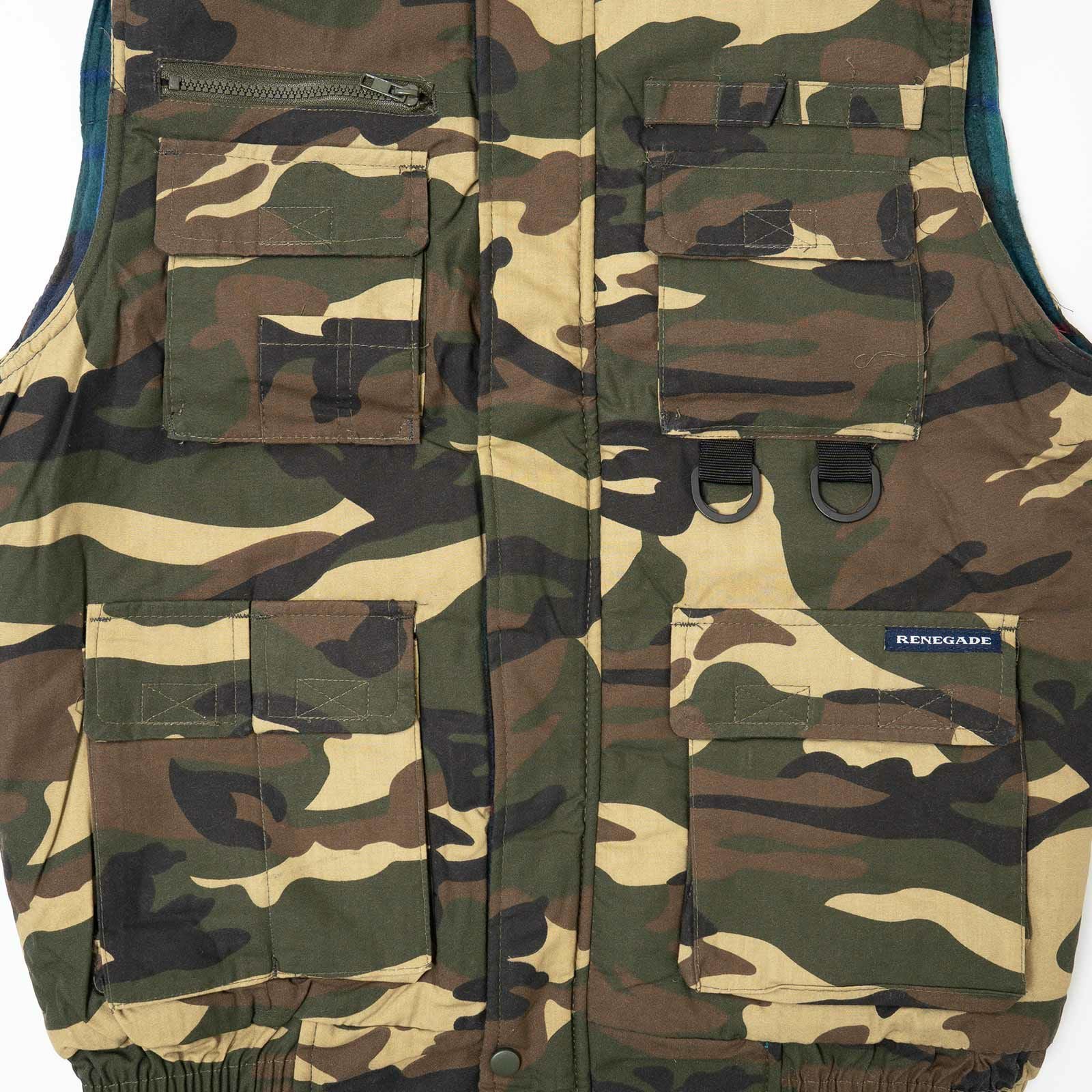RenegadeSportswearマルチポケットカモユーティリティベスト