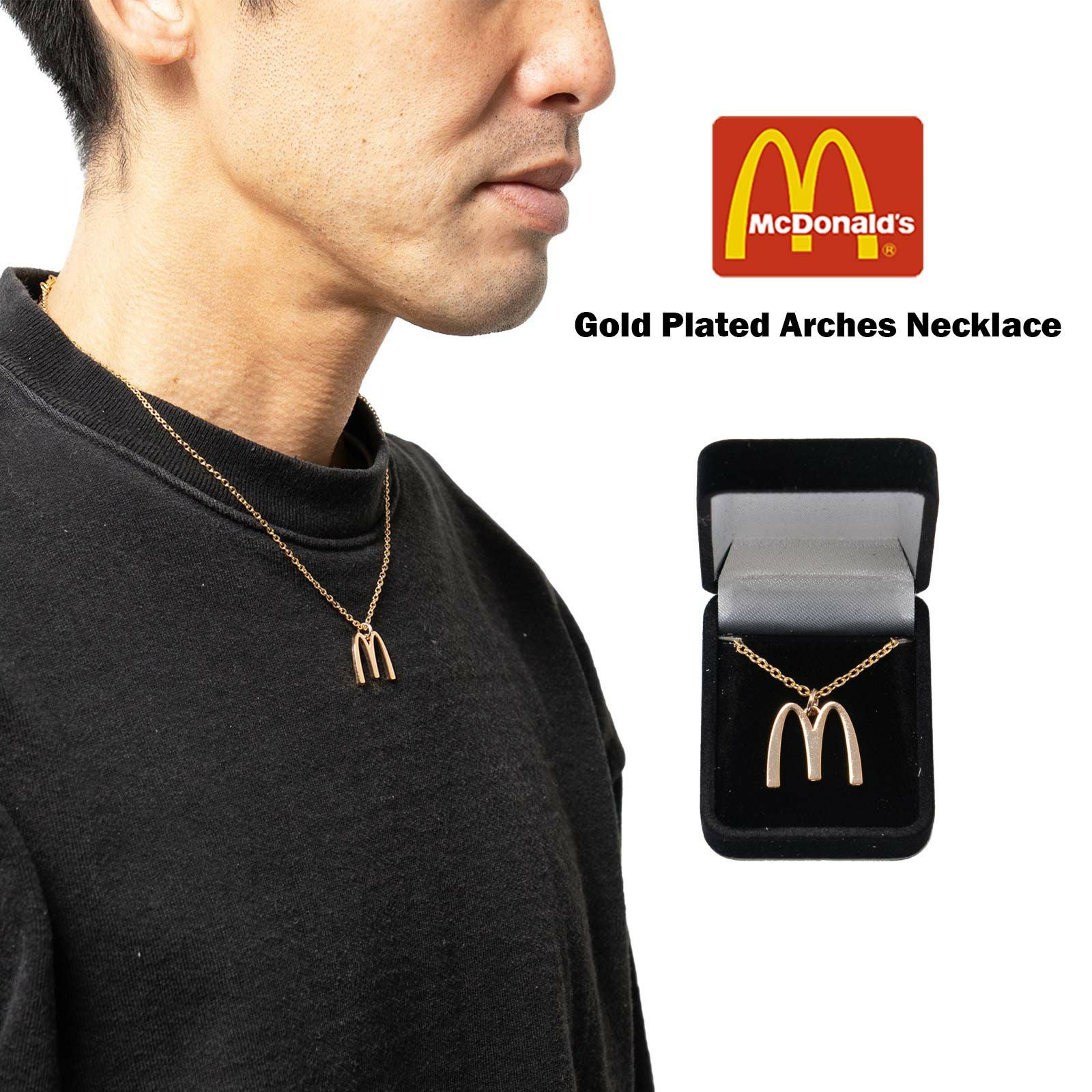 マクドナルドMcDonald'sゴールドプレートアーチネックレス