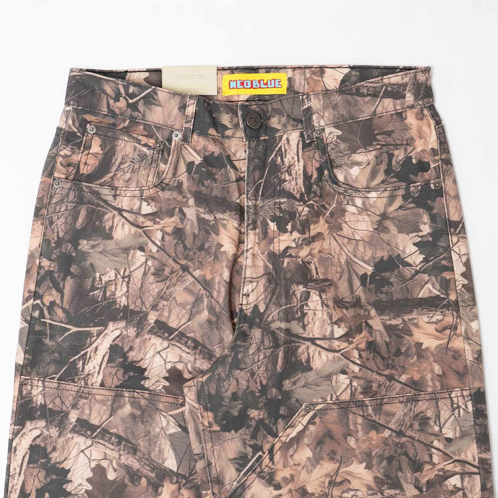 ネオブルーNEOBLUEスーパーバギーダブルニーダークカモ