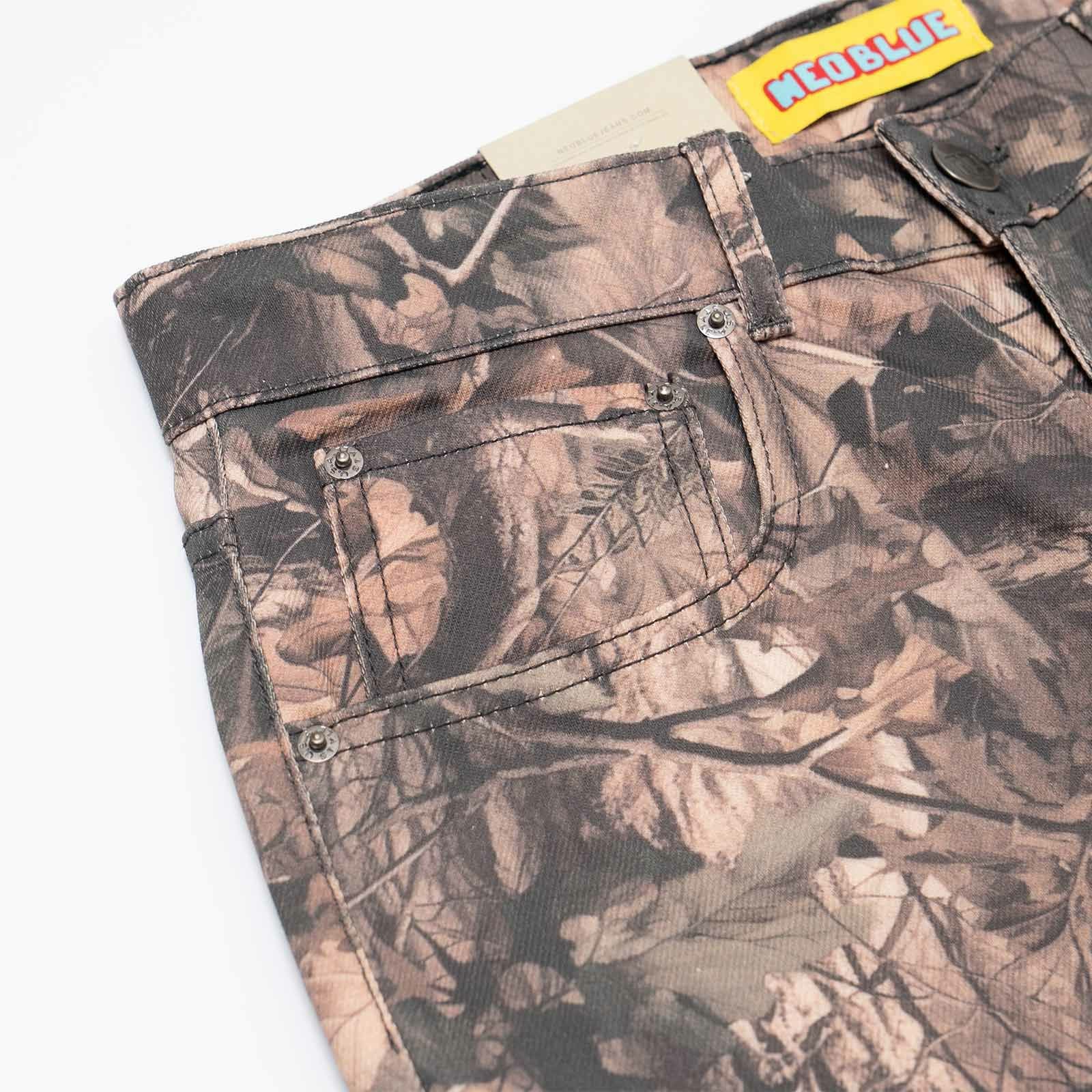 ネオブルーNEOBLUEスーパーバギーダブルニーダークカモ