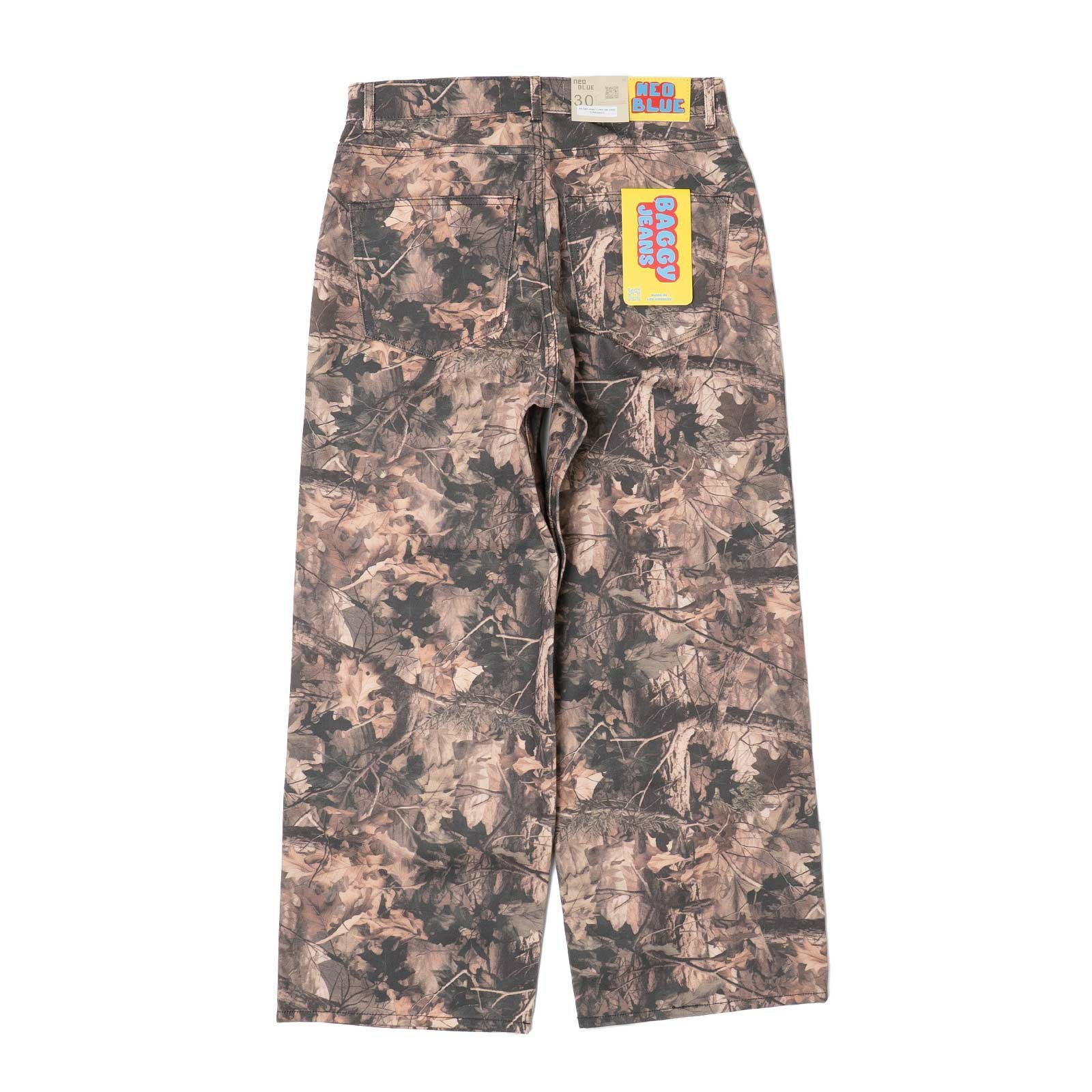 ネオブルーNEOBLUEスーパーバギーダブルニーダークカモ