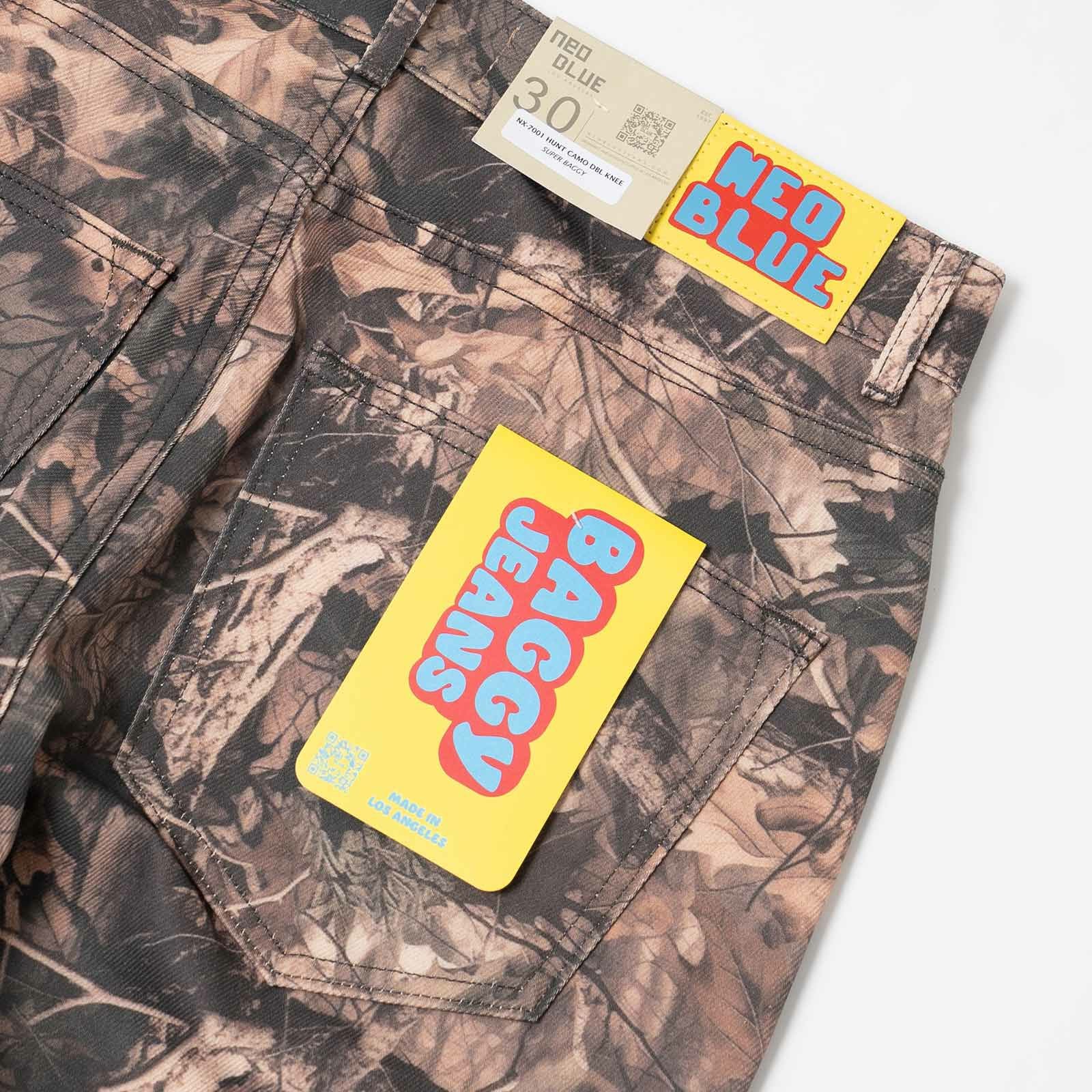 ネオブルーNEOBLUEスーパーバギーダブルニーダークカモ