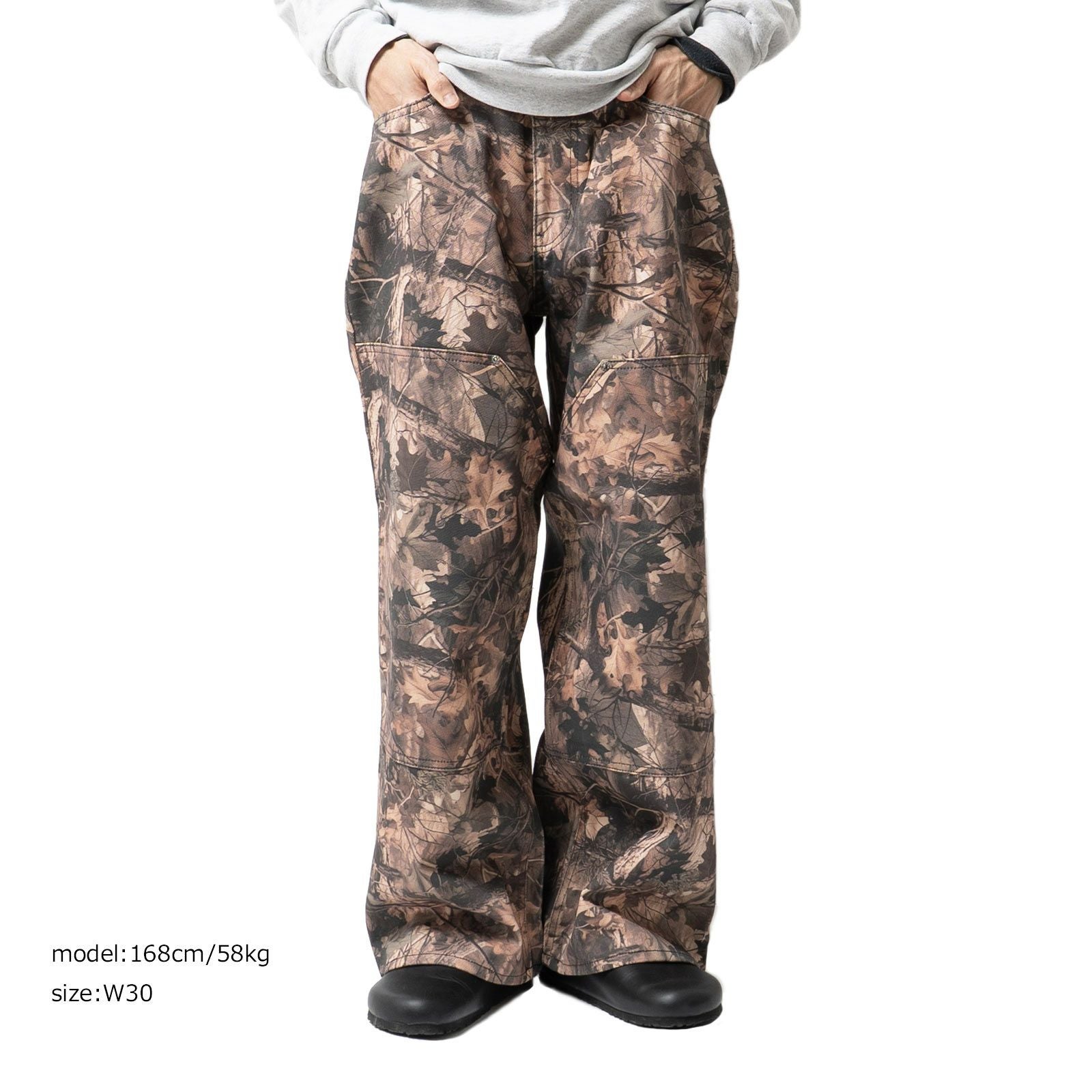 ネオブルーNEOBLUEスーパーバギーダブルニーダークカモ