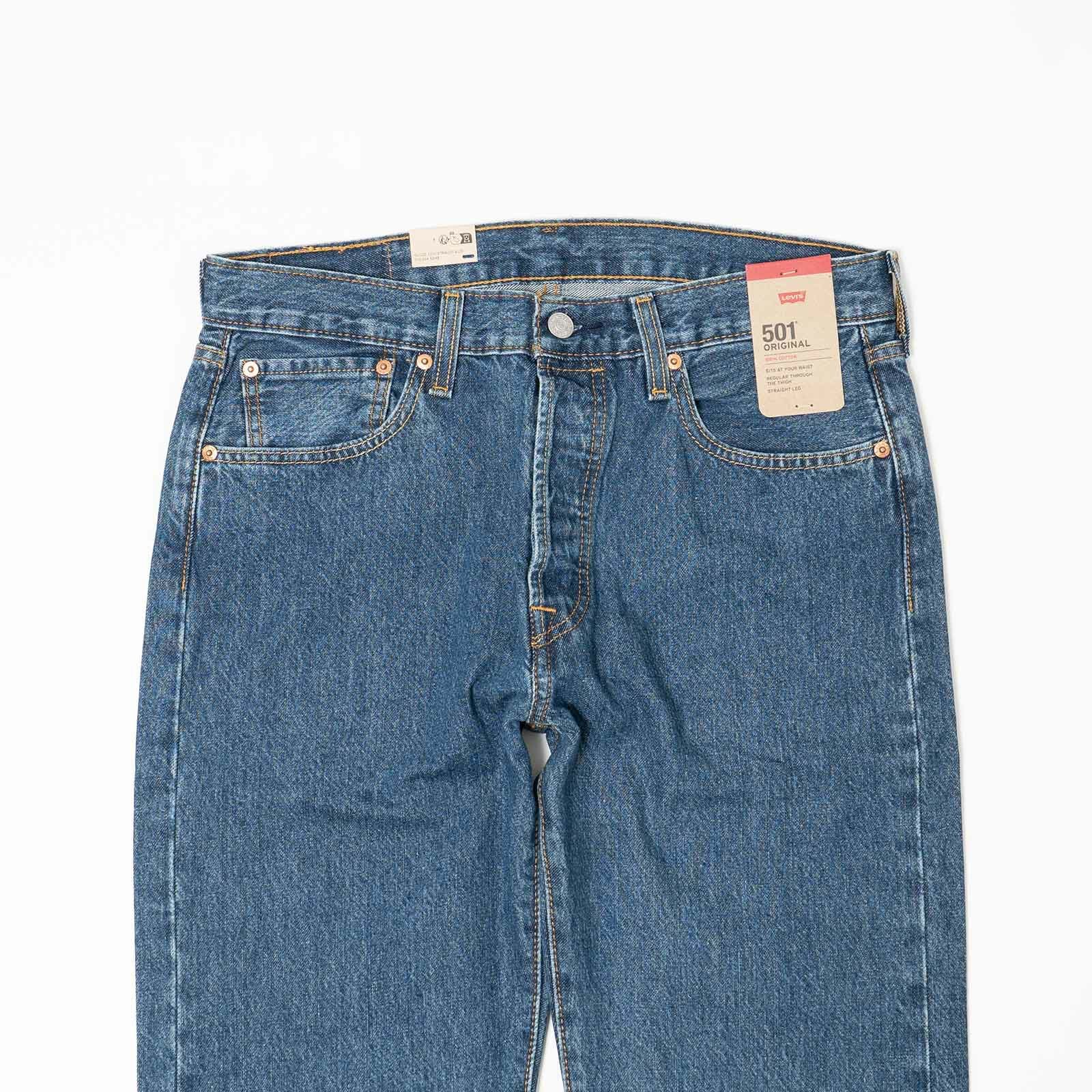 リーバイスLEVI’S501-0194ボタンフライストレートジーンズダークストーンウォッシュ