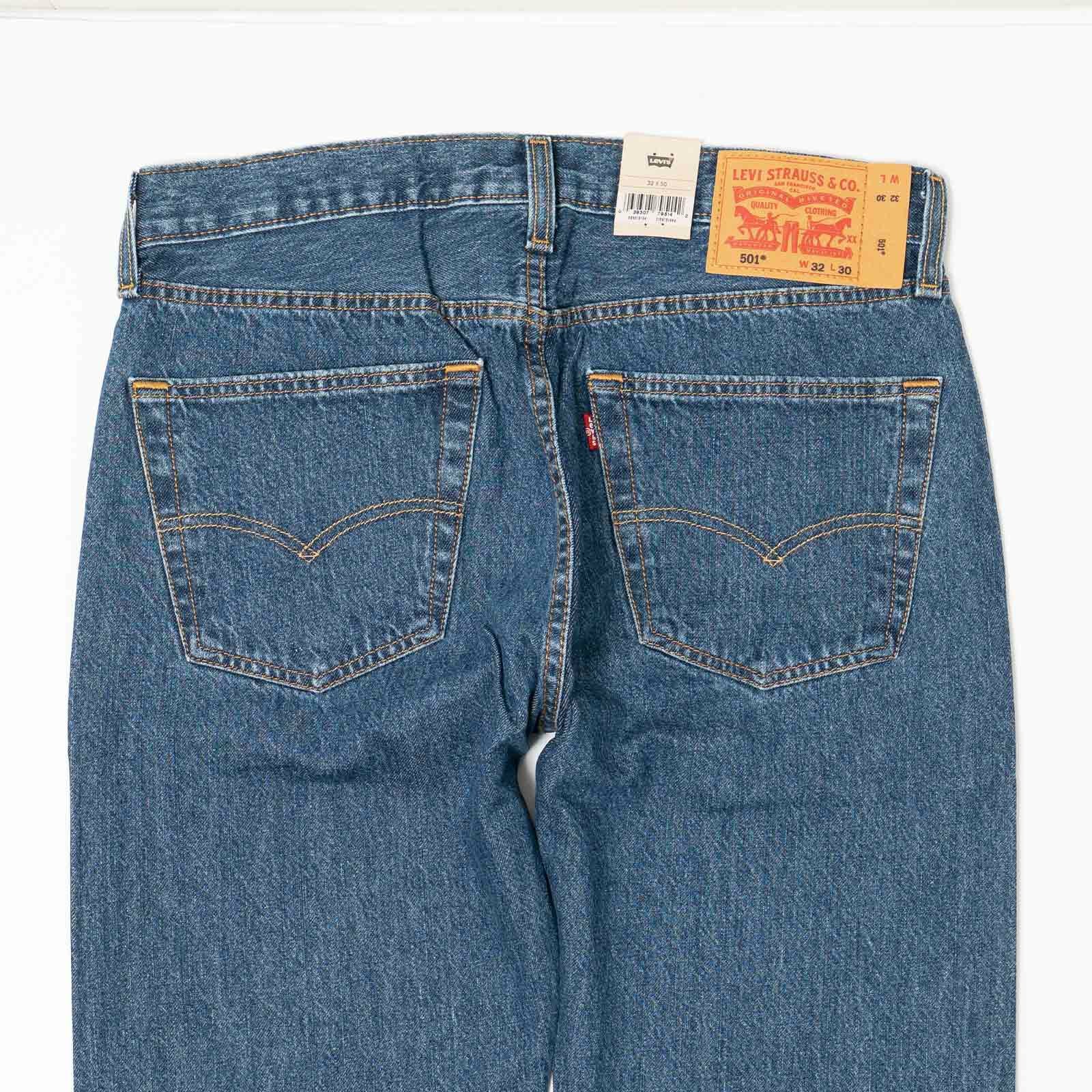 リーバイスLEVI’S501-0194ボタンフライストレートジーンズダークストーンウォッシュ