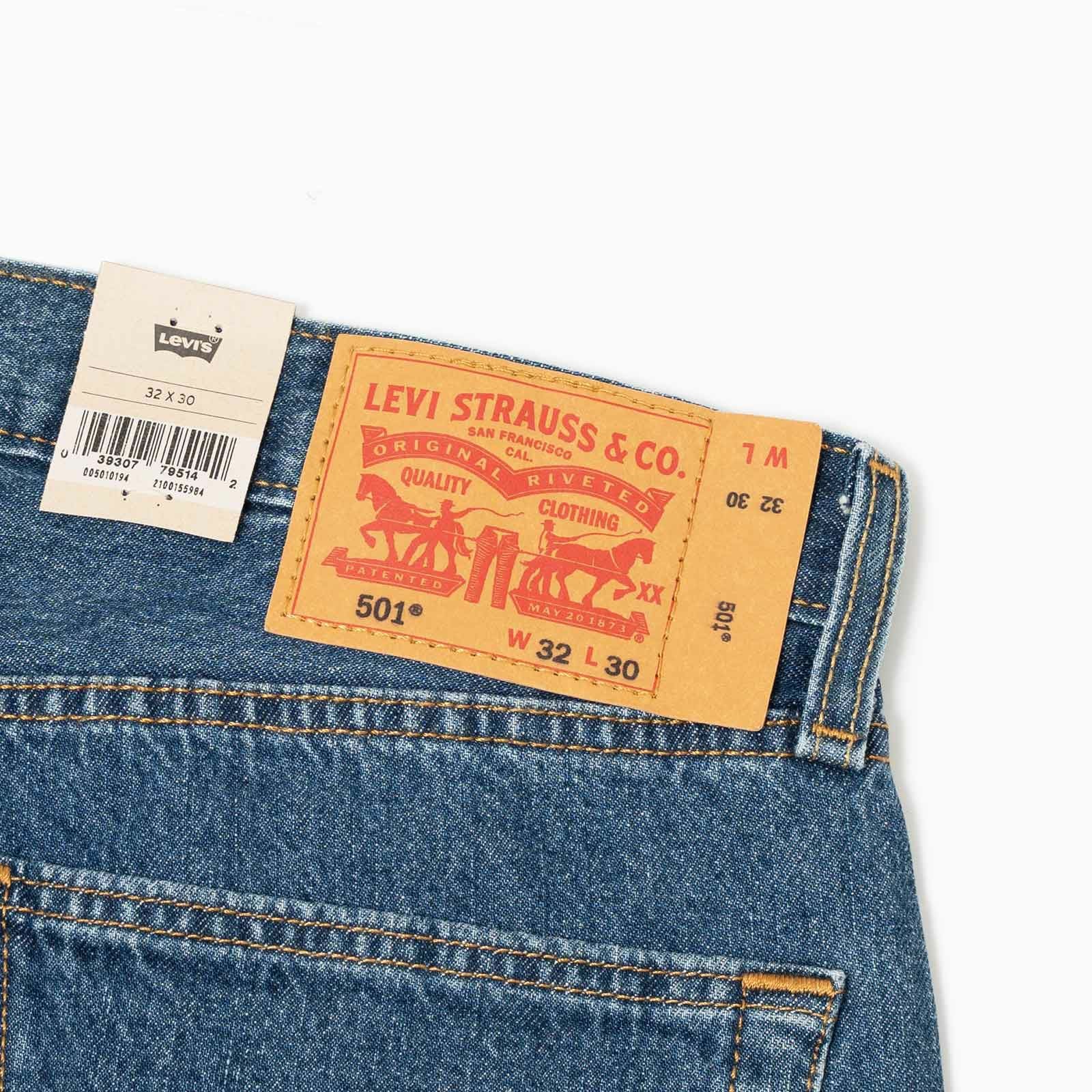 リーバイスLEVI’S501-0194ボタンフライストレートジーンズダークストーンウォッシュ