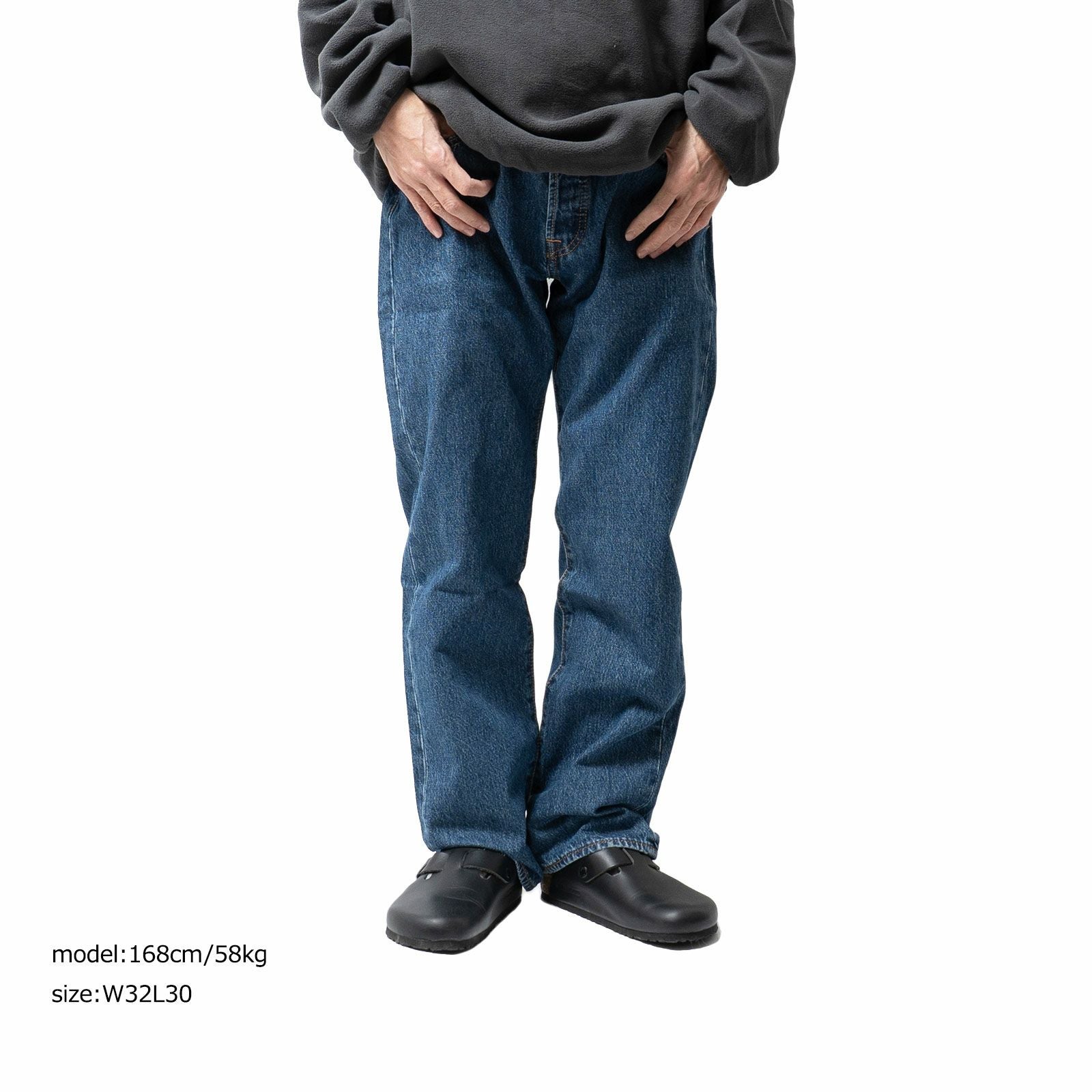 リーバイスLEVI’S501-0194ボタンフライストレートジーンズダークストーンウォッシュ