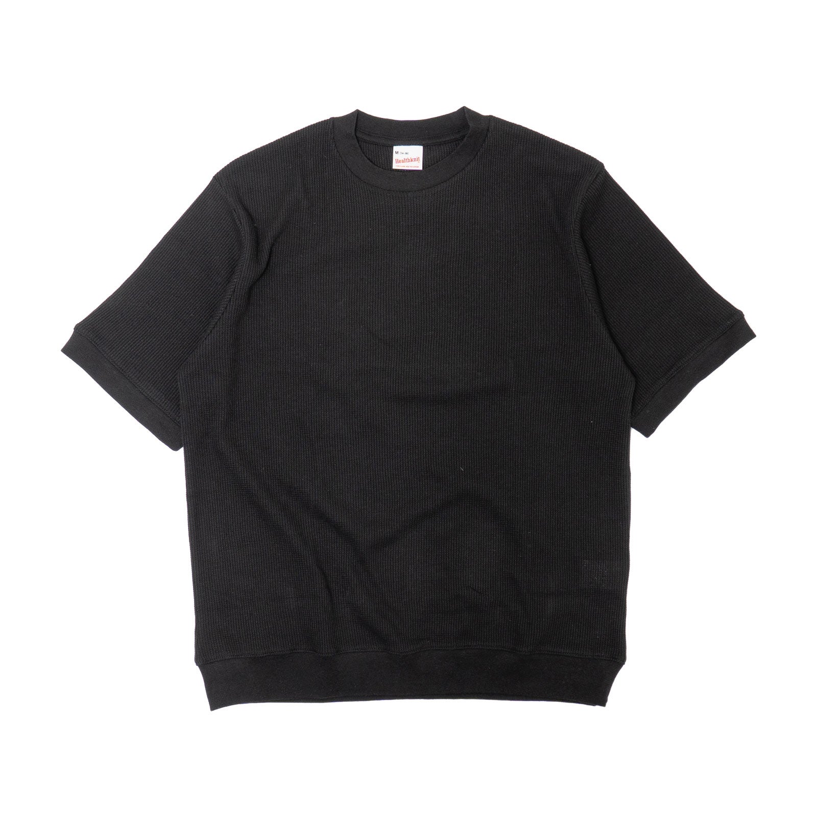 ヘルスニットHealthknit633Sベーシックワッフルリブドヘム半袖クルーネックパッケージ入り