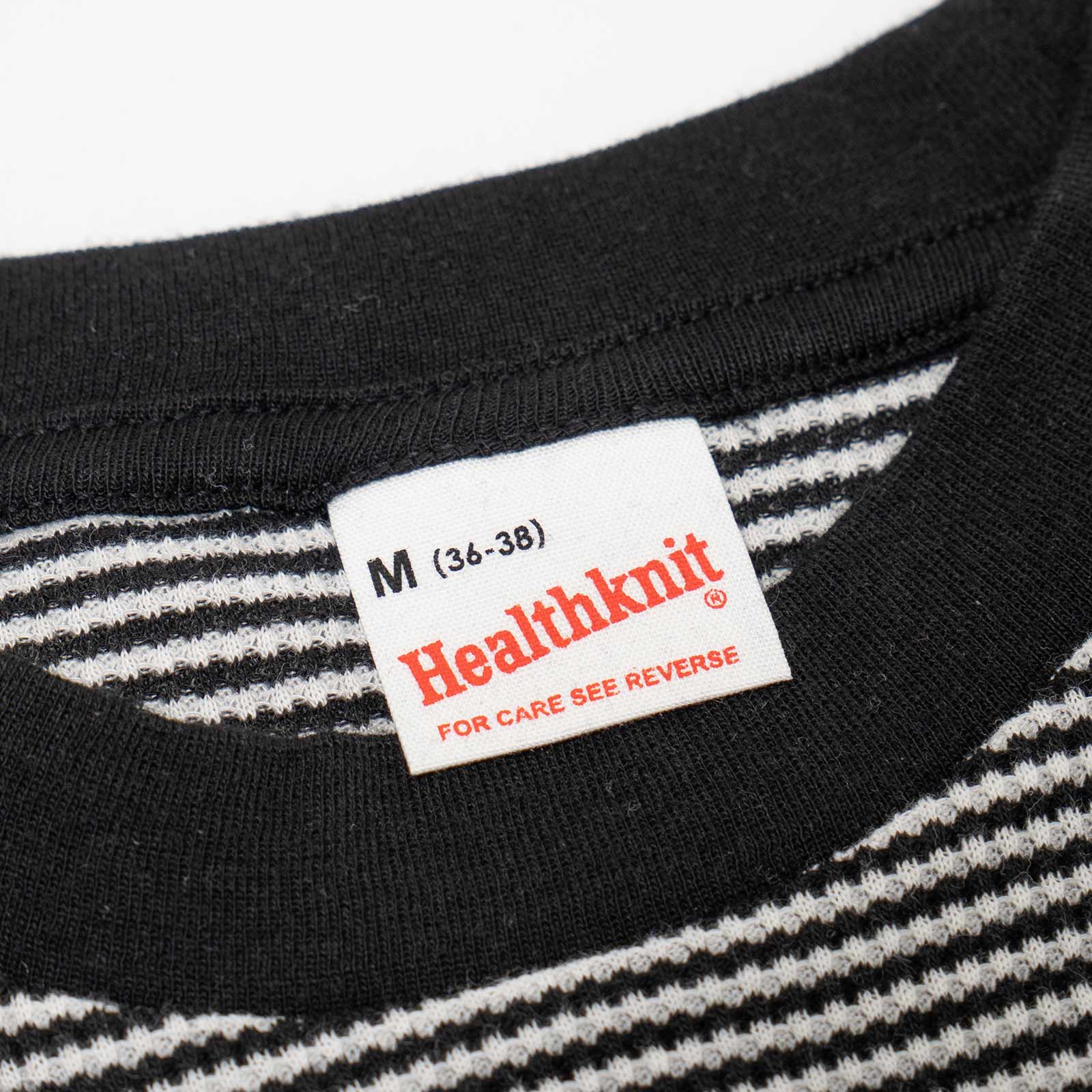 ヘルスニットHealthknit633Sベーシックワッフルリブドヘム半袖クルーネックパッケージ入り