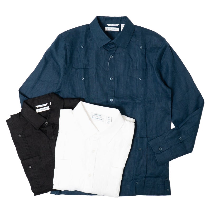 キューバベラCUBAVERAリネングァジャベーラシャツロングスリーブ