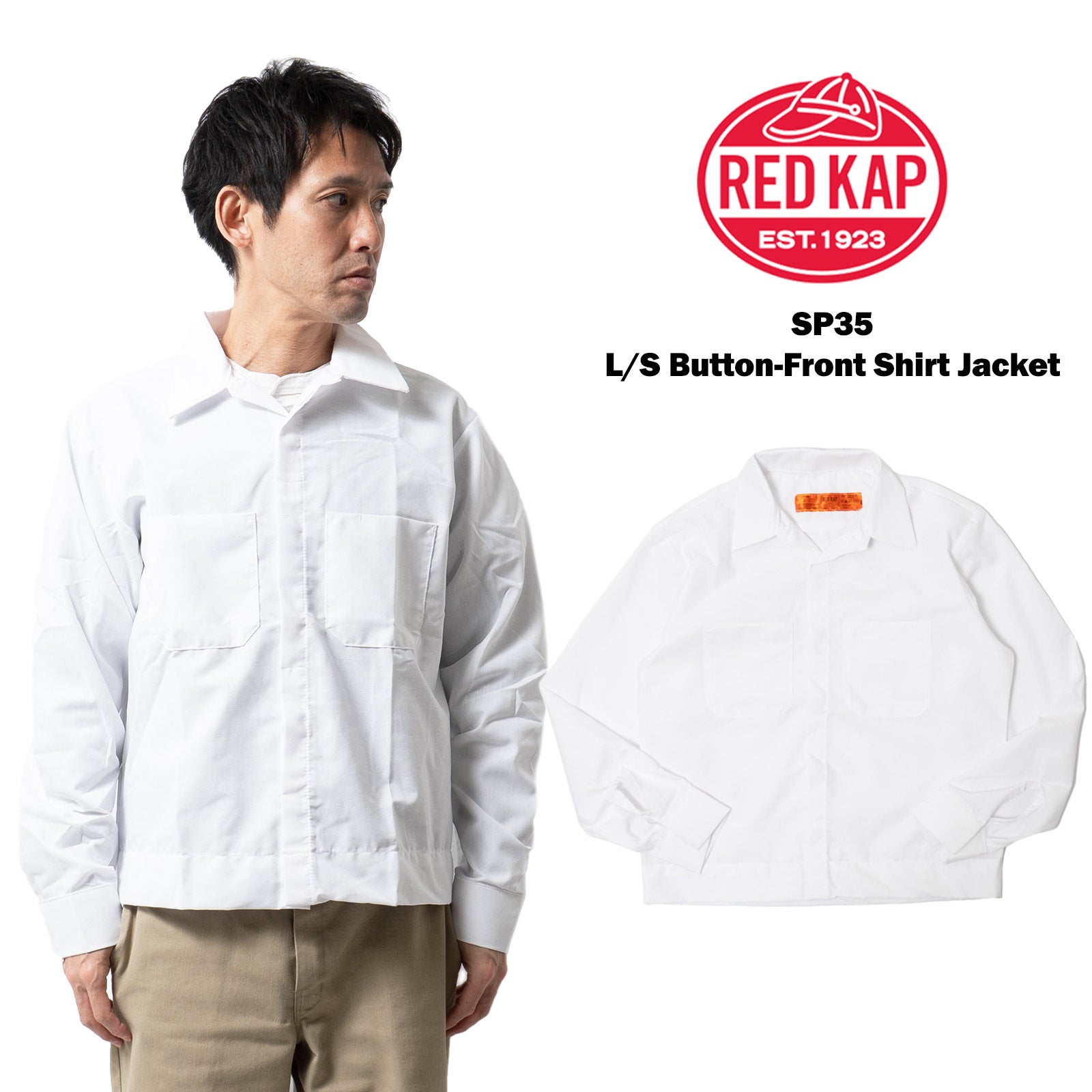 レッドキャップREDKAPSP35ボタンフロントシャツジャケット