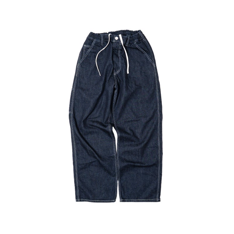 オーセンAUTHENシルクナイズドデニムイージーワークパンツリンス182SD-001