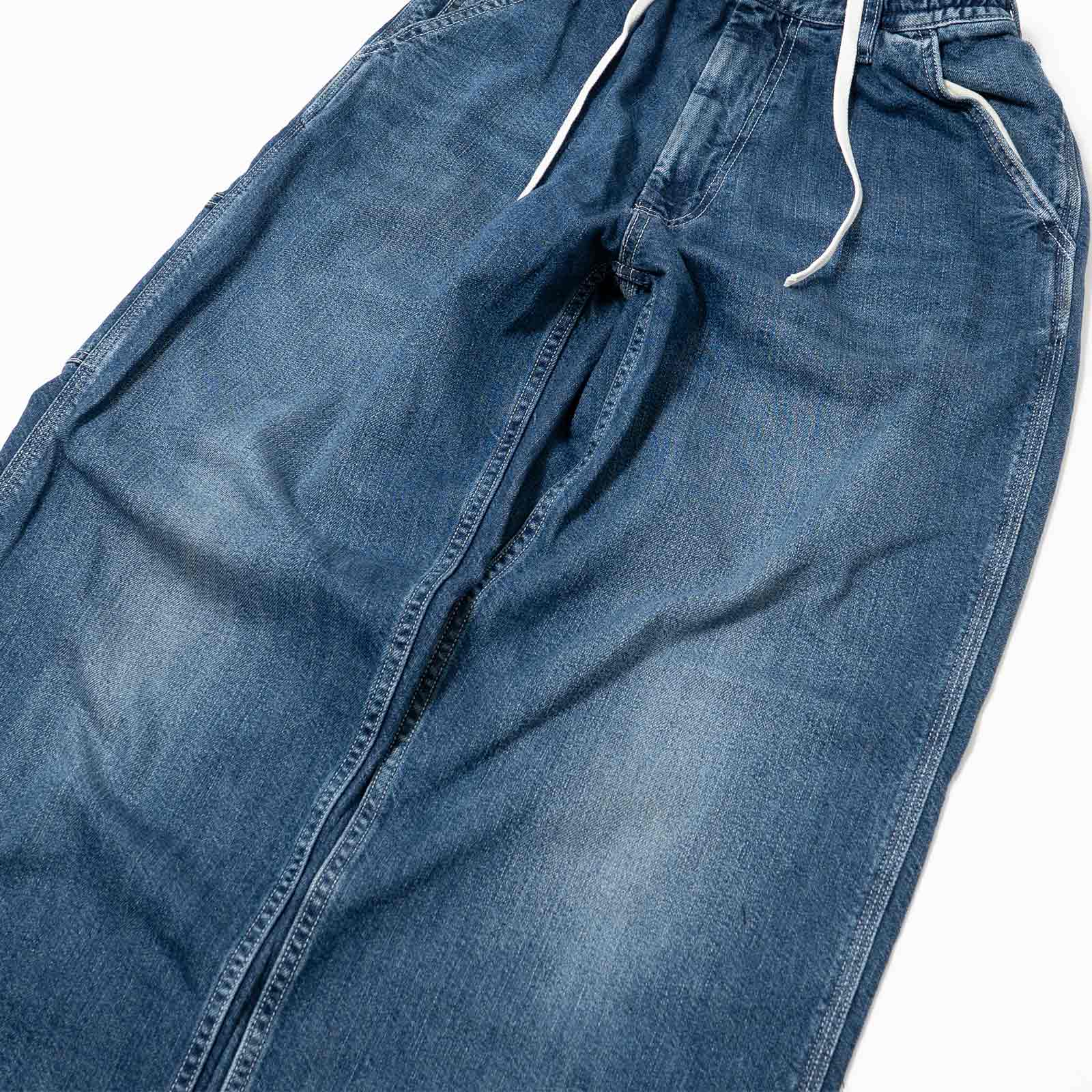 オーセンAUTHENシルクナイズドデニムイージーワークパンツユーズド182SD-002