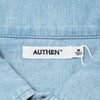 オーセンAUTHENシルクナイズドデニムレギュラーシャツライトユーズド122SD-013
