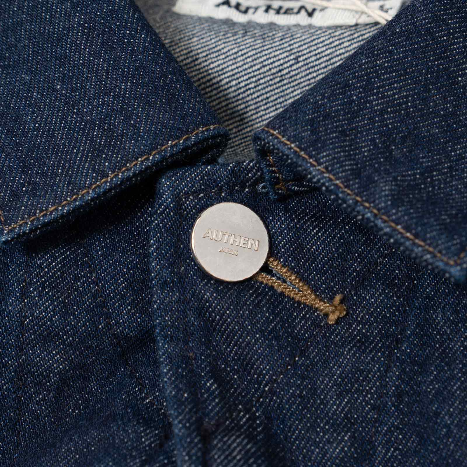 オーセンAUTHENヴィンテージデニムジップアップジャケットリンス175-001