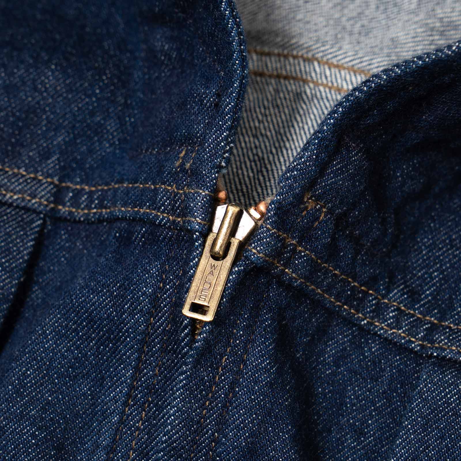 オーセンAUTHENヴィンテージデニムジップアップジャケットリンス175-001