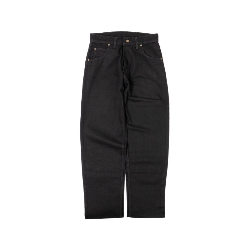 プリズンブルースPRISONBLUESリラックスフィットジーンズリンスドブラック