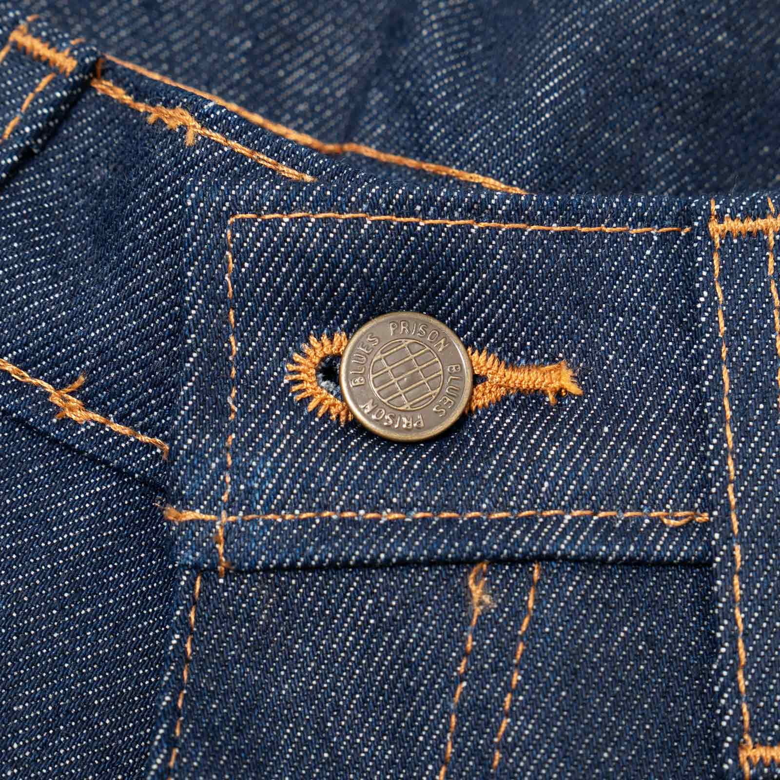 プリズンブルースPRISONBLUESリラックスフィットジーンズリジッドブルー