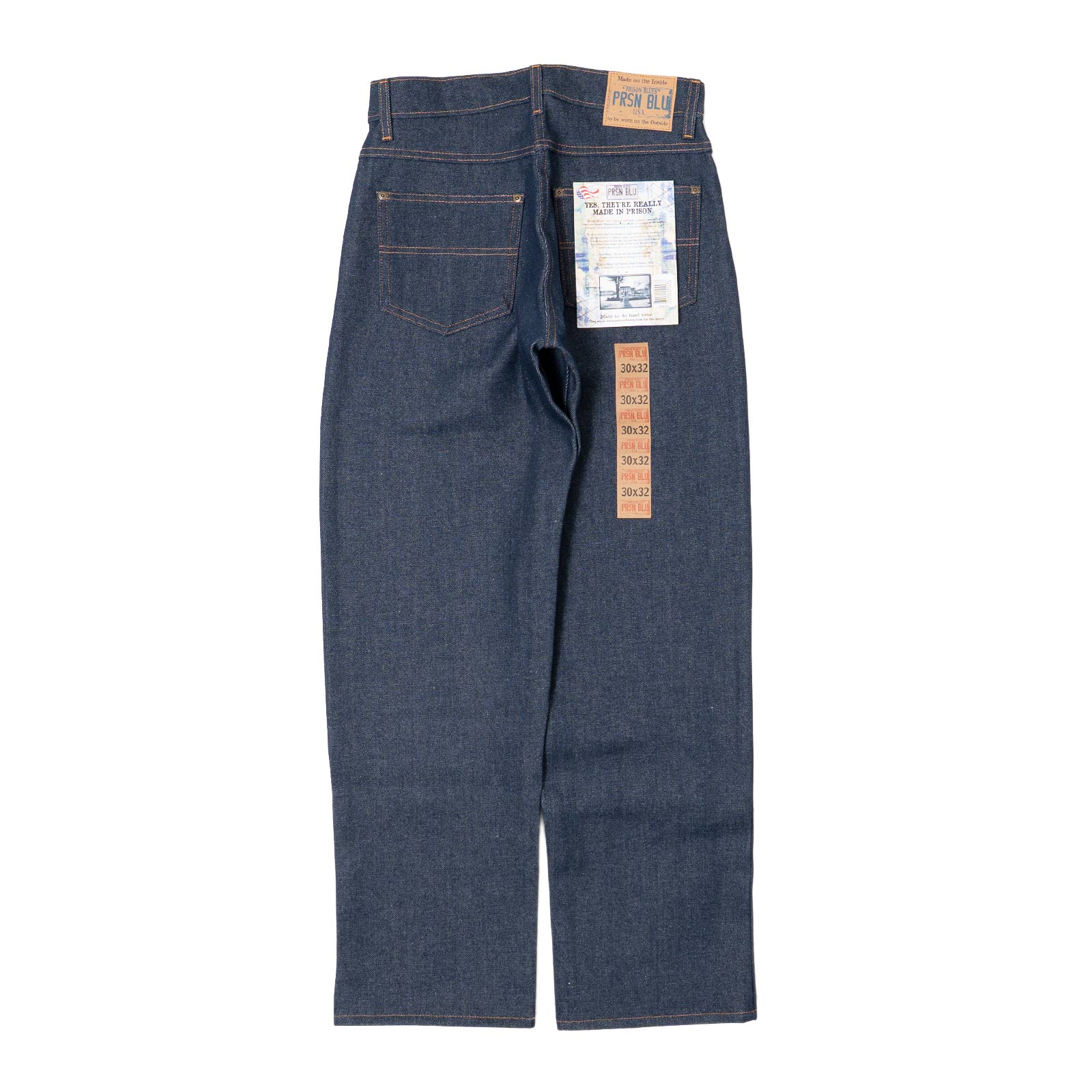 プリズンブルースPRISONBLUESリラックスフィットジーンズリジッドブルー