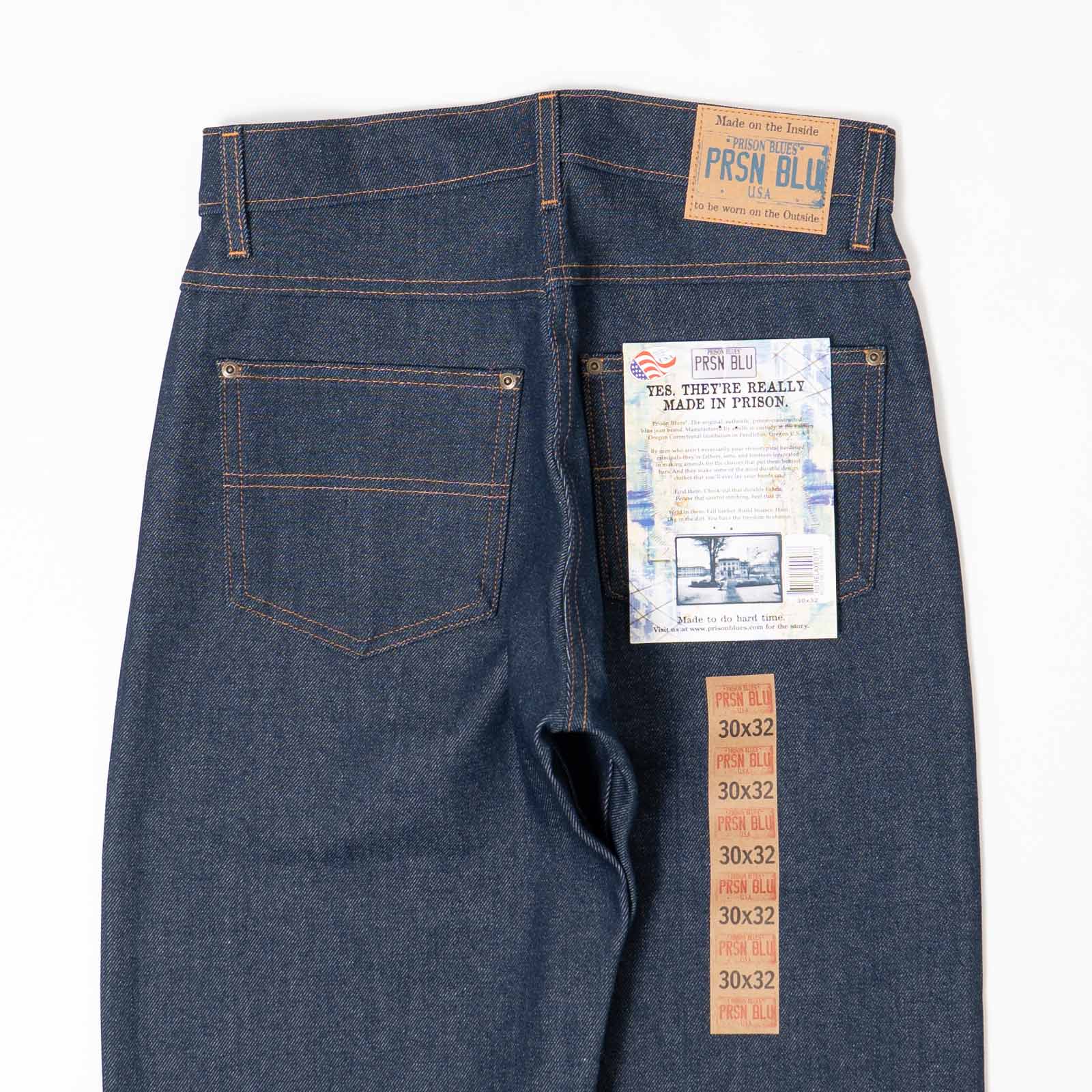 プリズンブルースPRISONBLUESリラックスフィットジーンズリジッドブルー