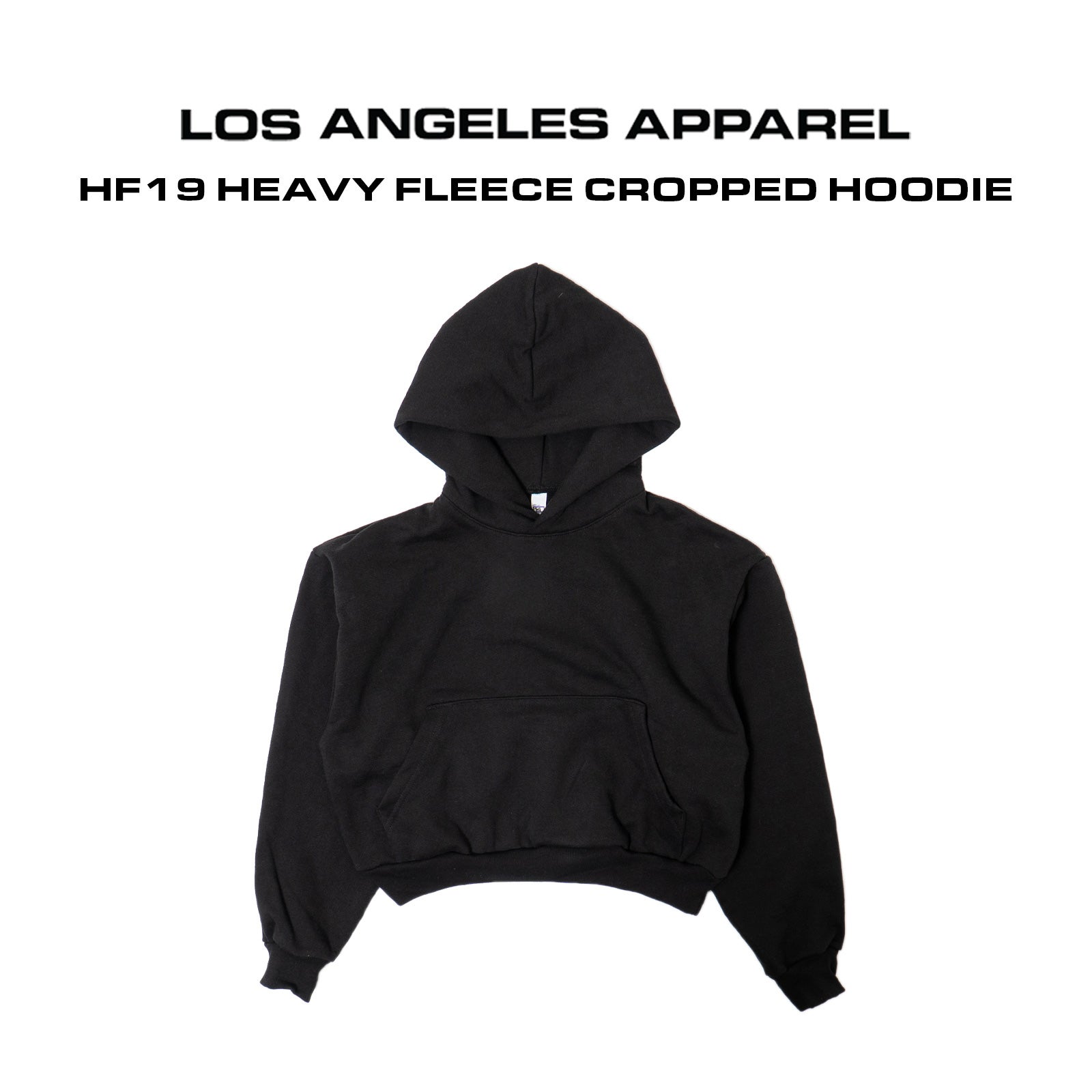 ロサンゼルスアパレルLOSANGELESAPPARELHF19ヘビーフリースクロップドフーディ
