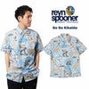 レインスプーナーREYNSPOONERゴーゴーキカイダーフルオープンアロハシャツハワイ製