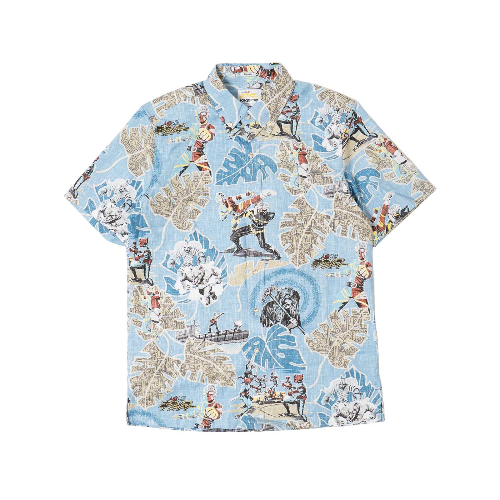 レインスプーナーREYNSPOONERゴーゴーキカイダーフルオープンアロハシャツハワイ製