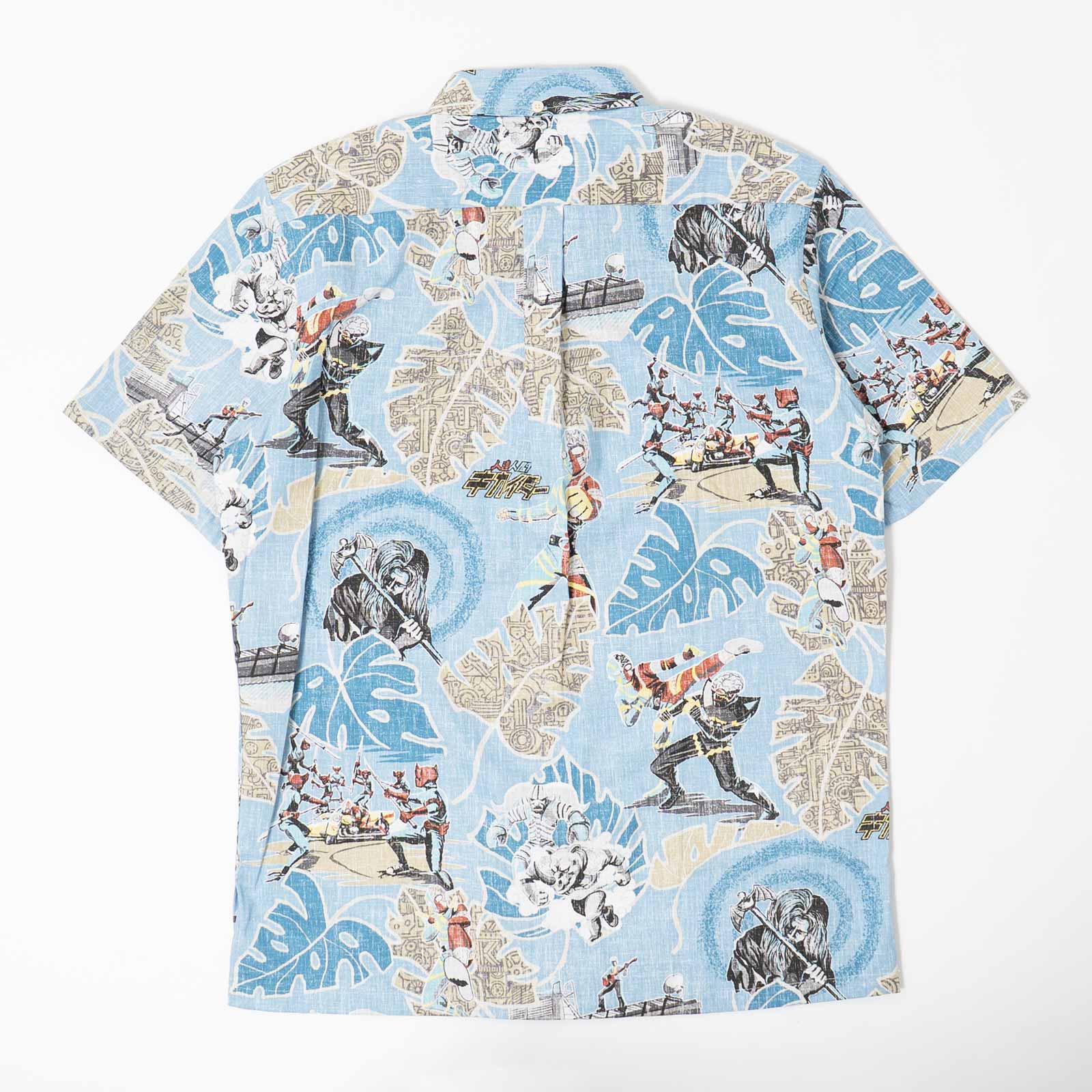 レインスプーナーREYNSPOONERゴーゴーキカイダーフルオープンアロハシャツハワイ製