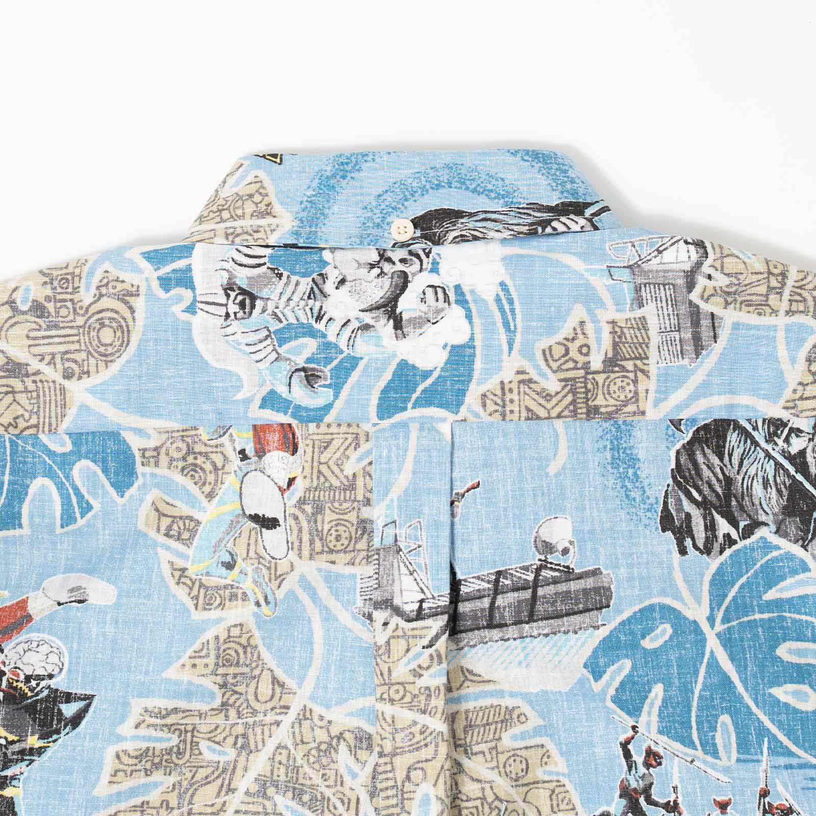 レインスプーナーREYNSPOONERゴーゴーキカイダーフルオープンアロハシャツハワイ製